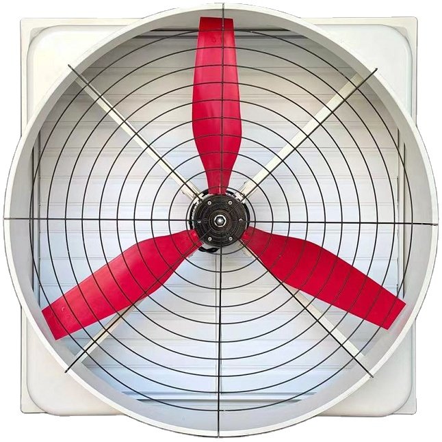 Wall Mounted Ball Bearing FRP Cone Electric Exhaust Blower Axial Flow Fans Low Price OEM/ODM Supported Greenhouse Farm